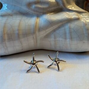 Sterling Silver Starfish Earrings